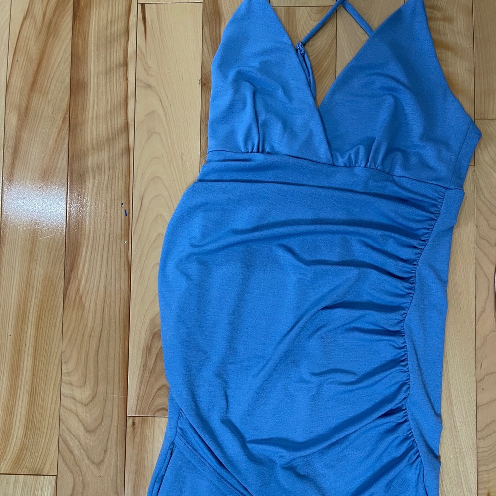 Blue Lucy in the sky Wrap dress